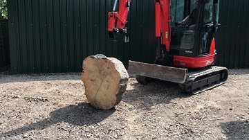 mini digger log splitter / JLW FABRICATIONS - video 2   *** TEL: 07955620997*** MADE FOR 1- 13 TON !