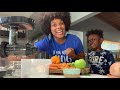 Learning to juice fruits and Veggies with my son!