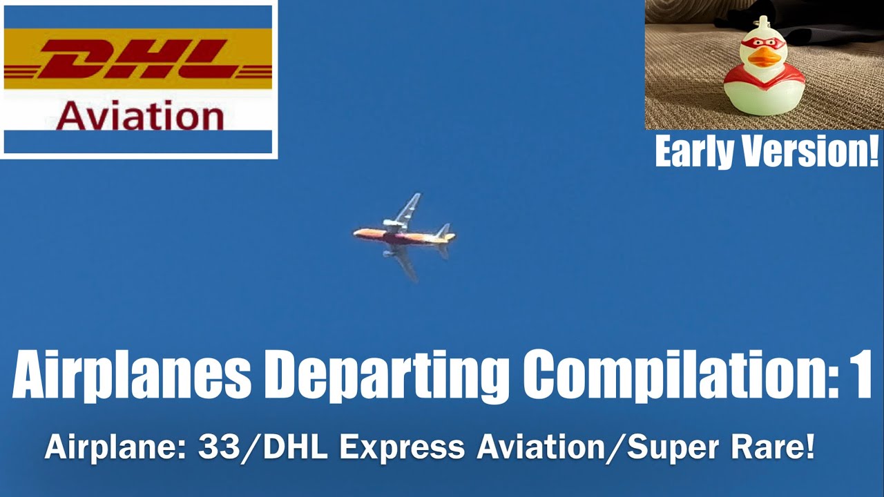 Airplanes Departing Compilation: 1