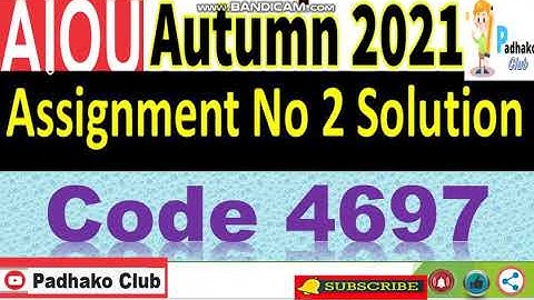 ⏩ AIOU Code 4697 Solved Assignment No.2 Autumn 2021 || Level: MSc sociology