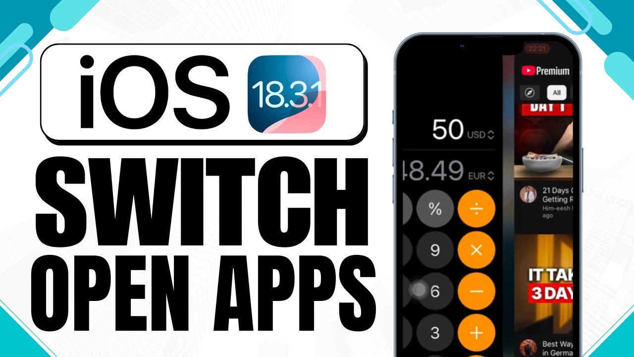 How to Quickly Change Between Apps Your Using on iPhone 16 (2025) - YouTube
