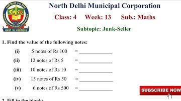 Class 4 Maths (Week 13) Worksheet Solutions with Explanations | Ganit ka Jadu Topic : Junk-Seller