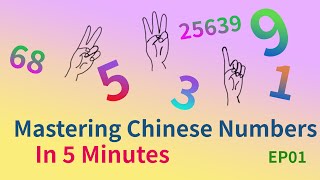 Mastering Chinese Numbers In 5 Minutes Ep01| How to Count in Chinese | Chinese number pronunciation