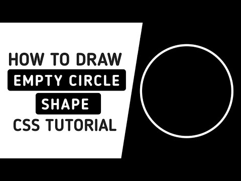 How to draw empty circle in CSS || HTML & CSS || Coding Window