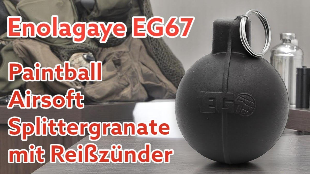 Enolagaye EG67 Splittergranate mit Reißzünder für Paintball & Airsoft – Effektstark | Kategorie P1