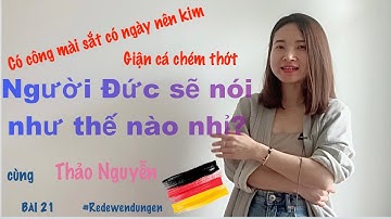 Học tiếng Đức: CÁCH NÓI TỰ NHIÊN NHƯ NGƯỜI BẢN ĐỊA#Umgangssprachen#HọctiếngĐức