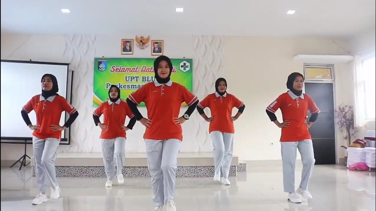 Senam Viral | Senam peregangan GERMAS oleh Puskesmas Sekotong