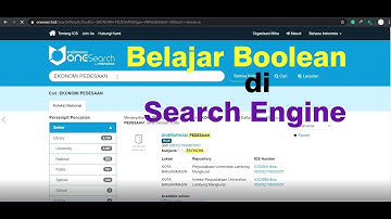 Tutorial Menggunakan Boolean di Search Engine