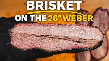 Smoked Brisket on a Weber 26 Using the Charcoal Snake Method