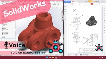 SolidWorks | 3D CAD EXERCISES 141 | StudyCadCam | Solution Tutorial |