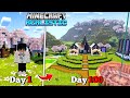 I Survived 100 Days in Minecraft PE Realistic World || Minecraft 100 Days (Hindi).