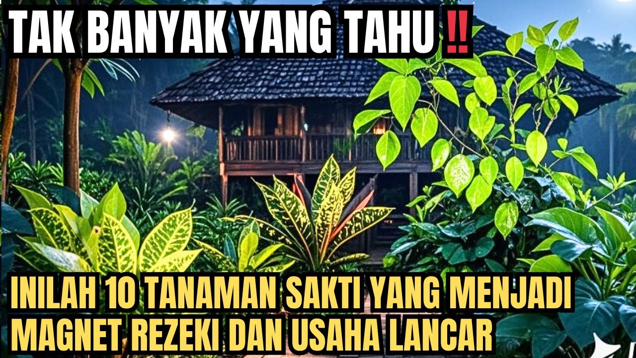 WAJIB TAHU !! 10 TANAMAN INI DIAM DIAM BISA MENJADI MAGNET REZEKI JIKA ADA DI HALAMAN RUMAH