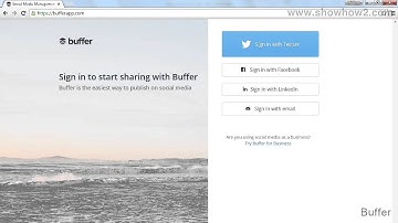 Buffer - How To Create A Buffer Account Using Your Linkedin Identity