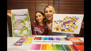 Annem İle 4 Renk Boyama Challenge | 4 Marker Challenge