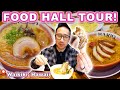 Asian food hall tour in waikiki  honolulu hawaii exploring noodle street in stix asia