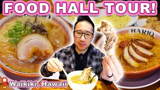 ASIAN FOOD HALL TOUR in Waikiki! || [Honolulu, Hawaii] Exploring Noodle Street in Stix Asia!