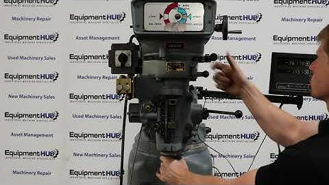 Clausing Kondia FV-1 9" x 48" Variable Speed Vertical Milling Machine w/ DRO, Powerfeed