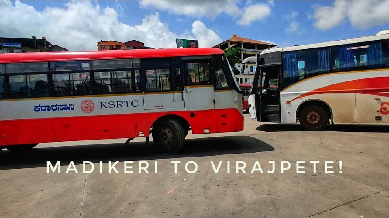 Madikeri to Virajpete bus journey|| KSRTC  || Kannada Vlogs