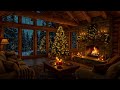 Soothing Christmas Piano Music & Fireplace Sounds ❄️ Cozy Living Room for Deep Relaxation