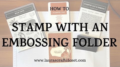 Stamp with an Embossing Folder Cardmaking Technique for Wild Cats Card