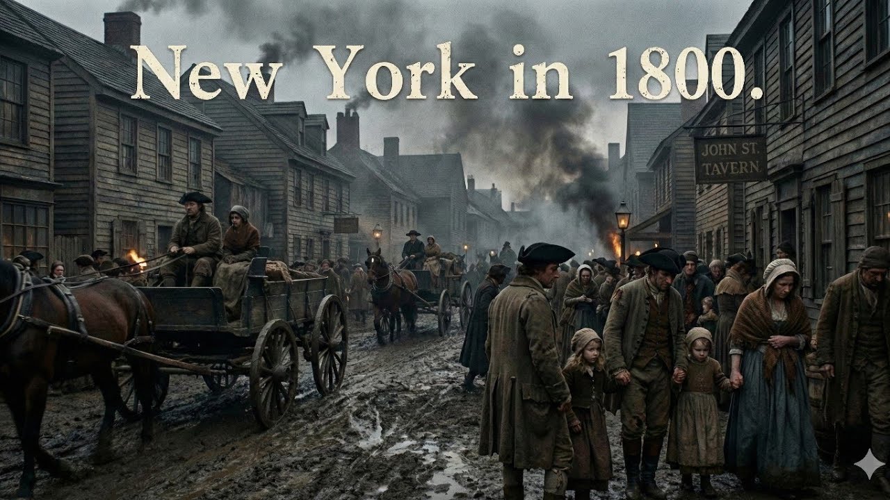 New York in 1800 | Life, Streets & Hidden History of Early America🏛️