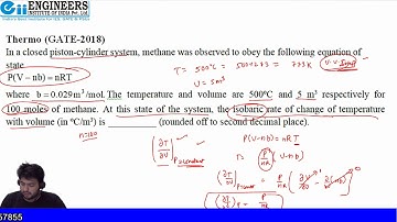 GATE-2018 Chemical Engineering Video Solution for Mass Transfer, Thermo & Fluid Mechanics