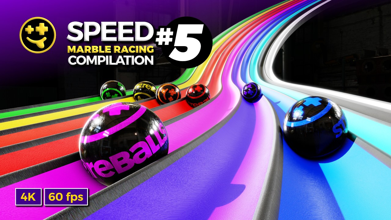 High Speed Marble Races Compilation 5!  | #marbles #marblerun #marblerace #asmr #sensory
