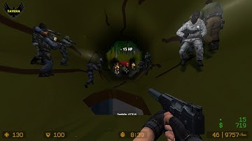 ZOMBIE ESCAPE ROUND ON COUNTER-STRIKE: SOURCE, map: ze_shroomforest, Level Extreme 1, CSS