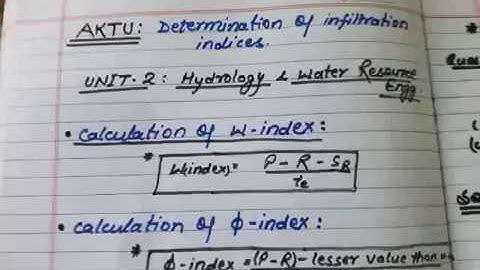 W-index and phi Ø-index | in hindi