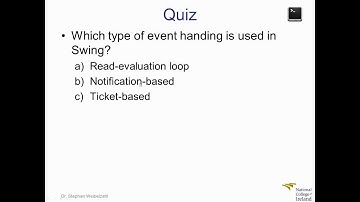 OOP Java Swing Events 3/8