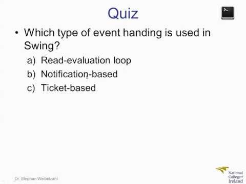 OOP Java Swing Events 3/8