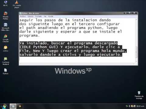 Descarga e instalación  Python 3.4 (Creación del programa Hola Mundo)