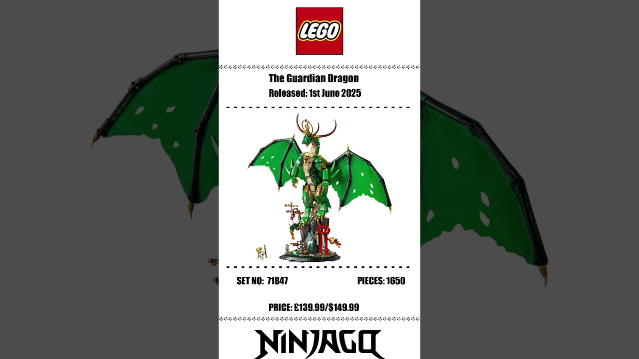 NEW LEGO Ninjago 71847 The Guardian Dragon – Protect the Realm! 🐉🛡️