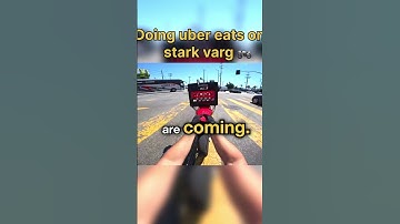 Uber eats on a stark varg
