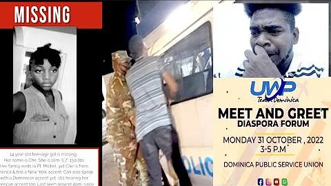 🔴US GIRL MISSING in DOMINICA/ POLICE VEHICLE ISSUES/ UWP-DIASPORA MEET & GREET | Mystelics Reacts