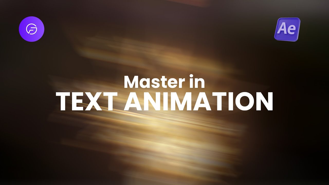 How to Master in Text Animation using After Effects - YouTube