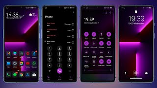 NUEVO SUPER TEMA PARA TU HUAWEI - IPHONE 13 PURPLE DARK (EMUI 10, 10.1 & 11) screenshot 5