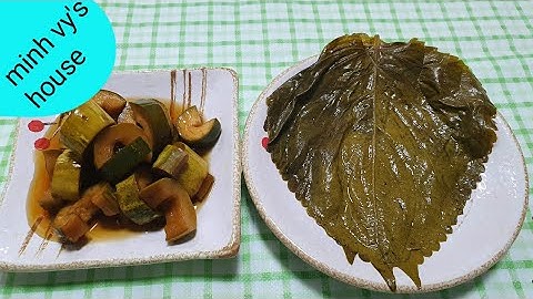 #87 dưa leo ngâm  - lá mè ngâm - cách làm dưa leo và lá mè ngâm chua ngọt kiểu hàn