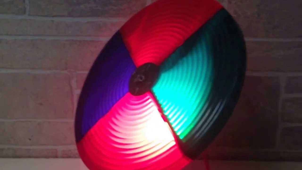 vintage mid century modern rotating color wheel for an aluminum christmas tree color wheel