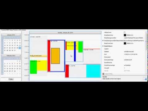 Exontrol ExSchedule EBN String Format - Customize UI Events