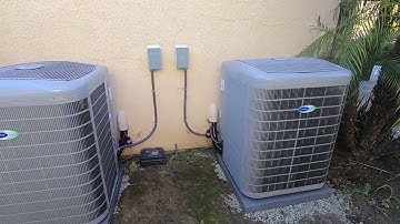 Installation of two Carrier Infinity Variable Speed Condensers 21+SEER - 24VNA660A003