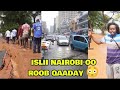 Halis roobabkii shalay islii nariobi iyo somalidii oo magaalada ka kala carartay roobka dartiis