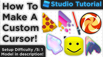 Quick Tutorial: How To Make A Custom Cursor / Mouse [Model in Description] [Roblox Studio]
