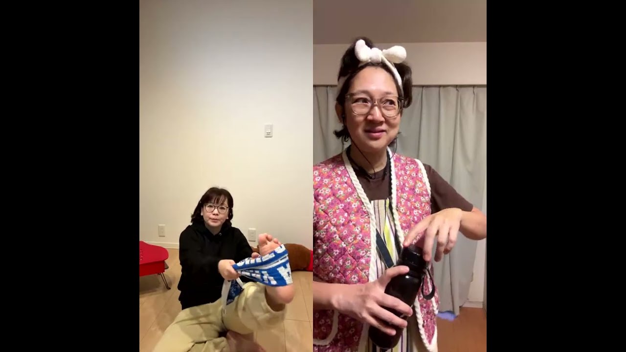 久しぶりの朝活で床拭きしてストレッチして謎水はミント水。