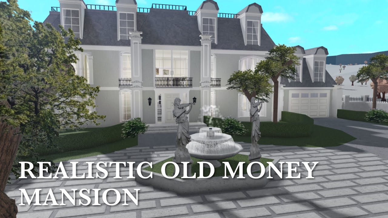 Realistic Old Money Mansion | BLOXBURG - YouTube