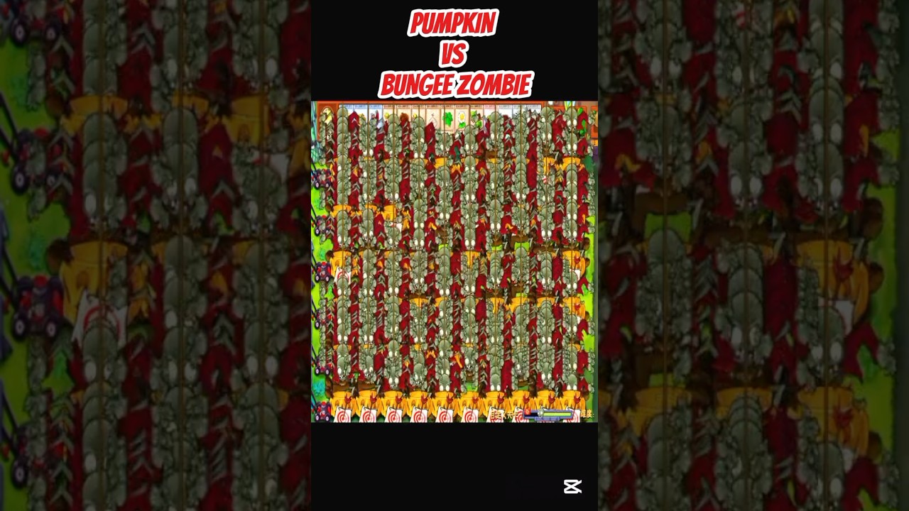 *PUMPKIN VS BUNGEE ZOMBIE*
