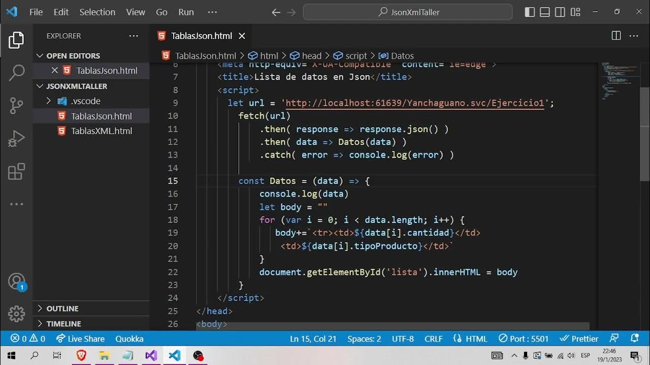 CONSUMIR WCF CON VISUAL STUDIO CODE HTML Y JAVASCRIPT| CONFIGURAR WEB ...