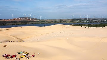 Flycam Bãi Cát Vàng Bàu Bàng Phan Thiết | Sa Mạc Thu Nhỏ Việt Nam