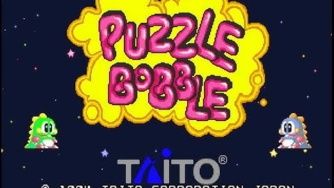 NEO GEO MVS Puzzle Bobble Arcade Machine in action