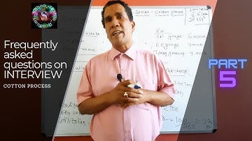 Frequently asked questions on Interview (cotton  process)- Part 5
